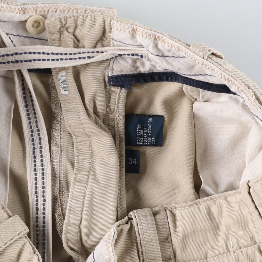 Ralph Lauren POLO by Ralph Lauren Two-pleat Chino Shorts, Men's, Size W34 cotton Beige type Vintage Second Hand