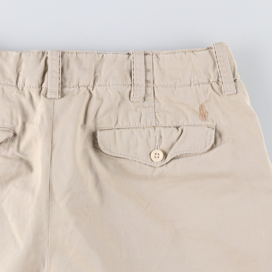 Ralph Lauren POLO by Ralph Lauren Two-pleat Chino Shorts, Men's, Size W34 cotton Beige type Vintage Second Hand