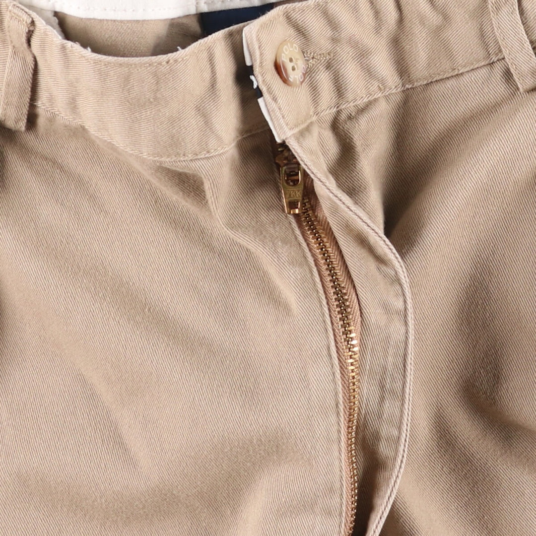 Ralph Lauren POLO GOLF two-pleat chino shorts, men's size W34 cotton brown type Vintage Second Hand