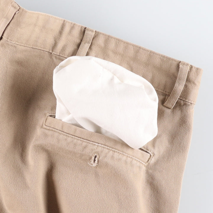 Ralph Lauren POLO GOLF two-pleat chino shorts, men's size W34 cotton brown type Vintage Second Hand