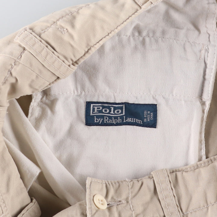 Ralph Lauren POLO by Ralph Lauren Chino Shorts, Men's, Size W35 cotton Beige type Vintage Second Hand