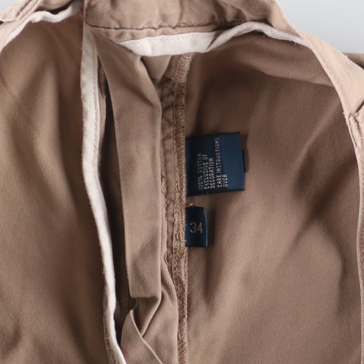 Ralph Lauren POLO by Ralph Lauren TYLER SHORT Two-pleat chino shorts, short pants, men's size W33 cotton Beige type Vintage Second Hand