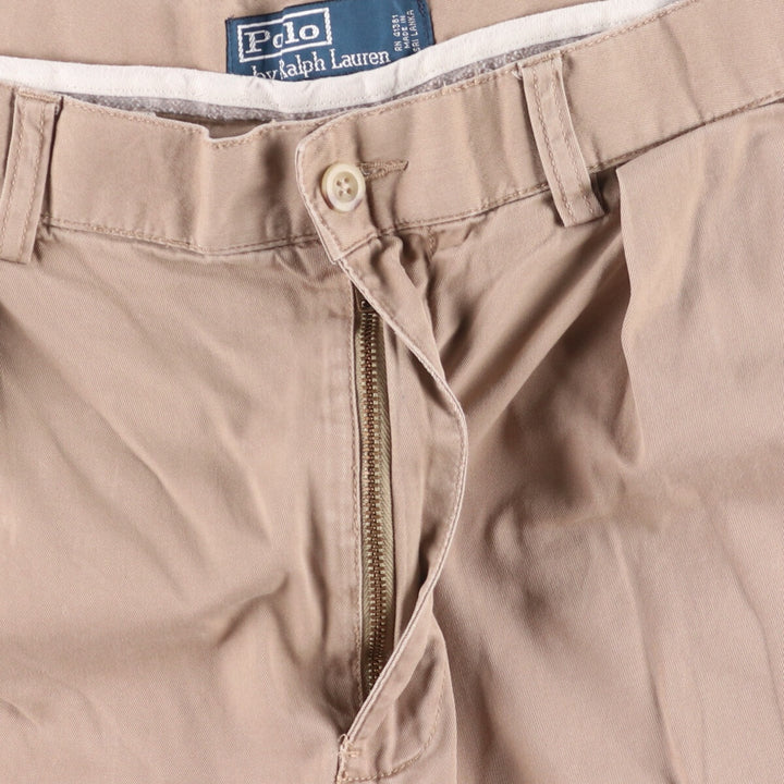 Ralph Lauren POLO by Ralph Lauren TYLER SHORT Two-pleat chino shorts, short pants, men's size W33 cotton Beige type Vintage Second Hand
