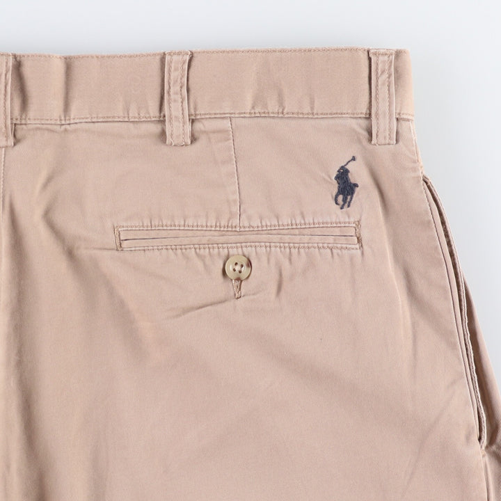 Ralph Lauren POLO by Ralph Lauren TYLER SHORT Two-pleat chino shorts, short pants, men's size W33 cotton Beige type Vintage Second Hand