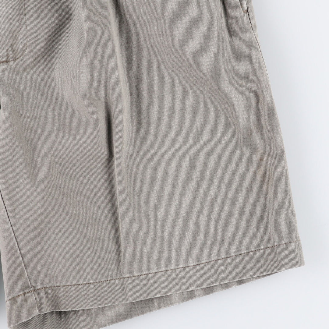 Ralph Lauren Polo Ralph Lauren Two-pleat Chino Shorts, Men's, Size W35 cotton gray type Vintage Second Hand