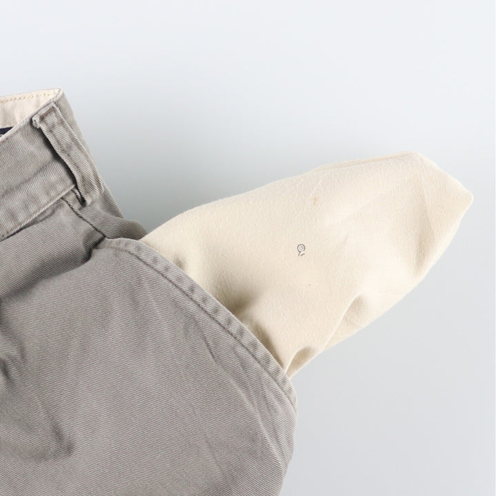 Ralph Lauren Polo Ralph Lauren Two-pleat Chino Shorts, Men's, Size W35 cotton gray type Vintage Second Hand