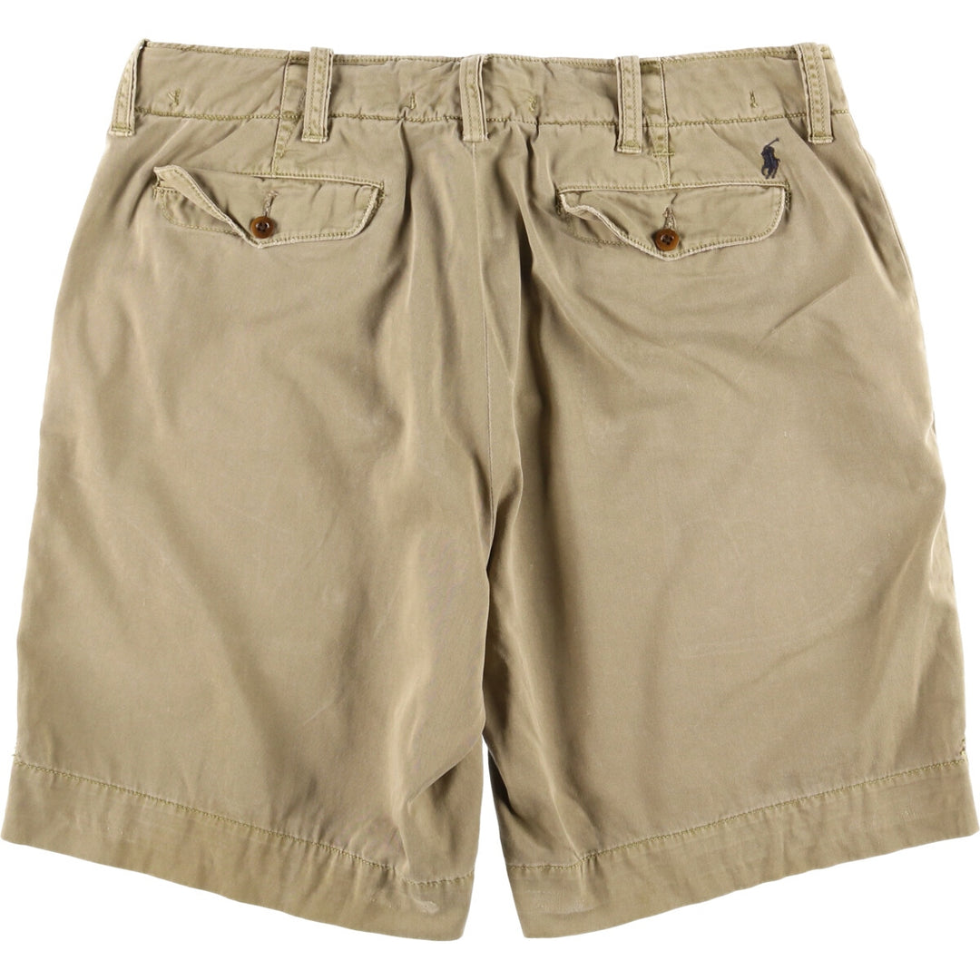 Ralph Lauren POLO by Ralph Lauren Chino Shorts, Men's Size W36 cotton Khaki type Vintage Second Hand
