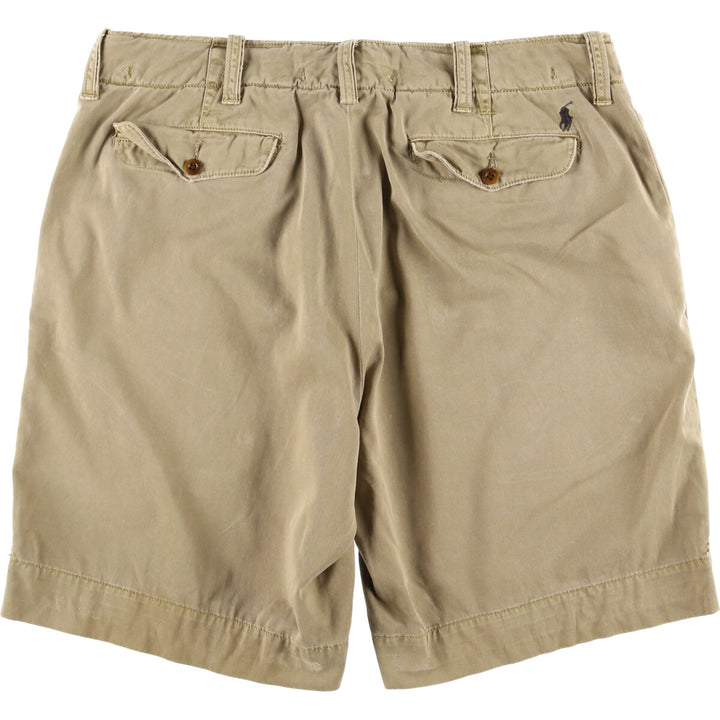 Ralph Lauren POLO by Ralph Lauren Chino Shorts, Men's Size W36 cotton Khaki type Vintage Second Hand