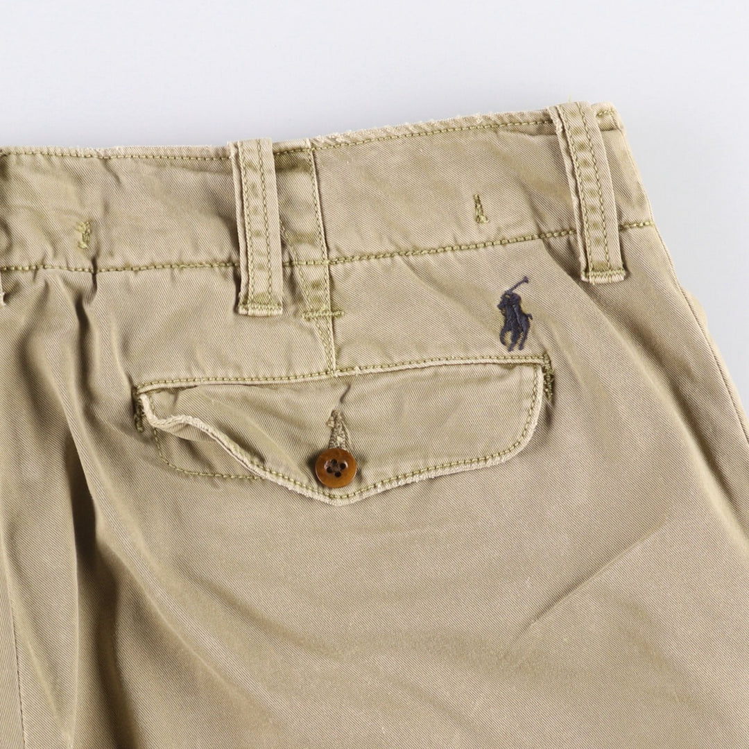 Ralph Lauren POLO by Ralph Lauren Chino Shorts, Men's Size W36 cotton Khaki type Vintage Second Hand
