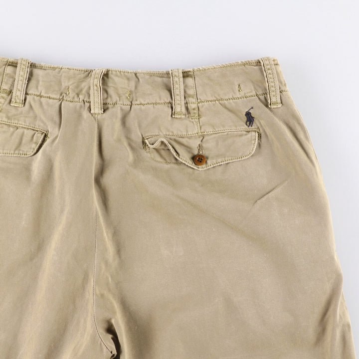 Ralph Lauren POLO by Ralph Lauren Chino Shorts, Men's Size W36 cotton Khaki type Vintage Second Hand
