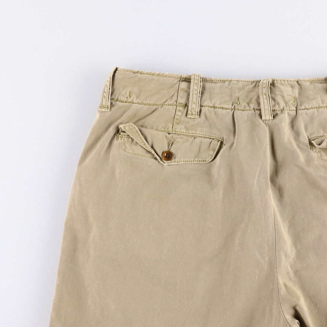 Ralph Lauren POLO by Ralph Lauren Chino Shorts, Men's Size W36 cotton Khaki type Vintage Second Hand