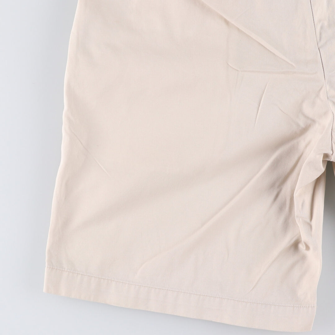 Ralph Lauren POLO GOLF Fairway Shorts, two-pleat chino shorts, men's size W30. cotton ivory Vintage Second Hand
