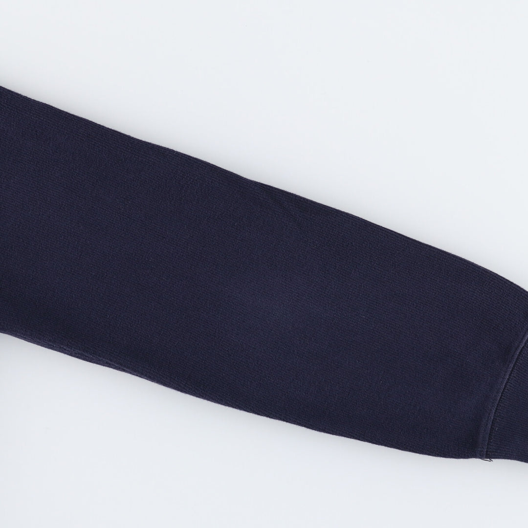 POLO by Ralph Lauren shawl collar one-point logo sweatshirt, men's M size cotton navy blue type Vintage Second Hand