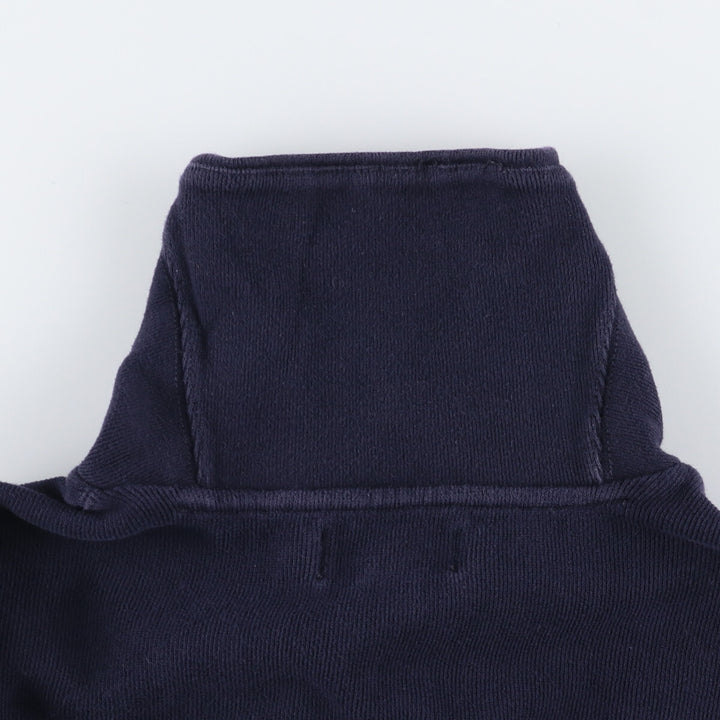 POLO by Ralph Lauren shawl collar one-point logo sweatshirt, men's M size cotton navy blue type Vintage Second Hand