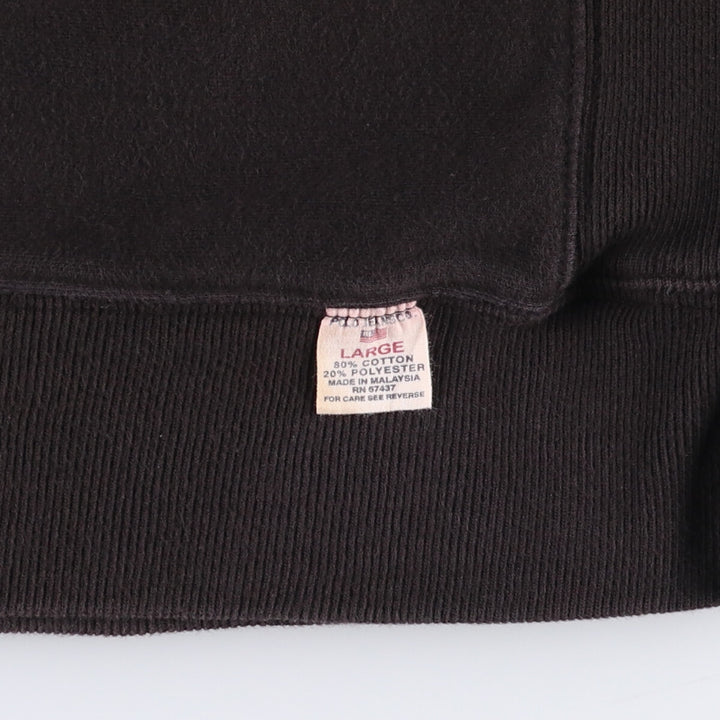 Ralph Lauren Polo Jeans Company logo sweatshirt, men's size L cotton black type Vintage Second Hand