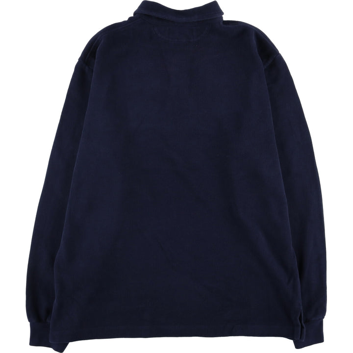 Ralph Lauren POLO by Ralph Lauren One Point Logo Sweatshirt Trainer Men's L size cotton navy blue type Vintage Second Hand