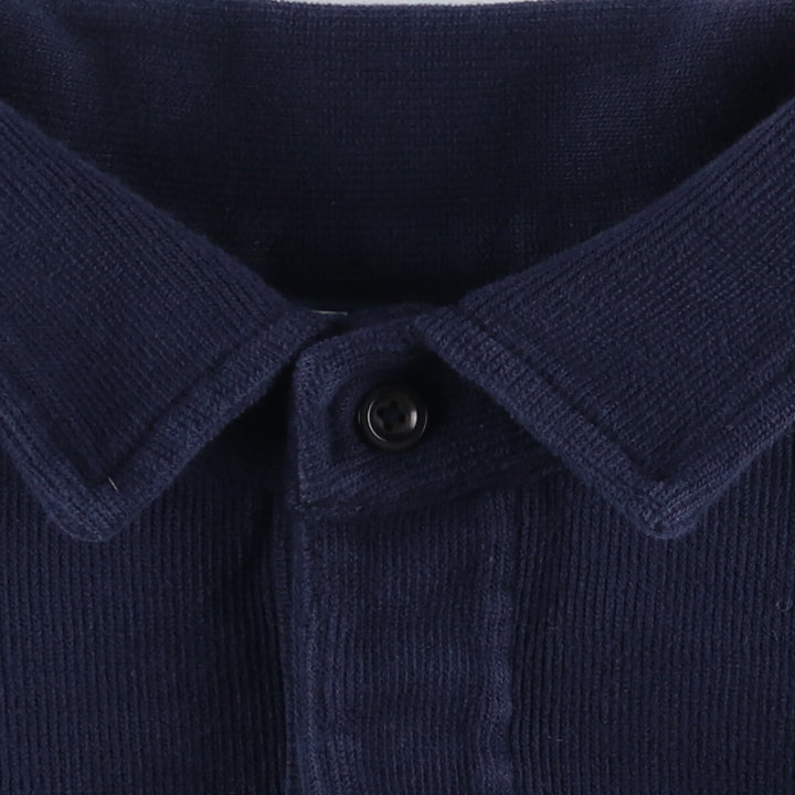 Ralph Lauren POLO by Ralph Lauren One Point Logo Sweatshirt Trainer Men's L size cotton navy blue type Vintage Second Hand