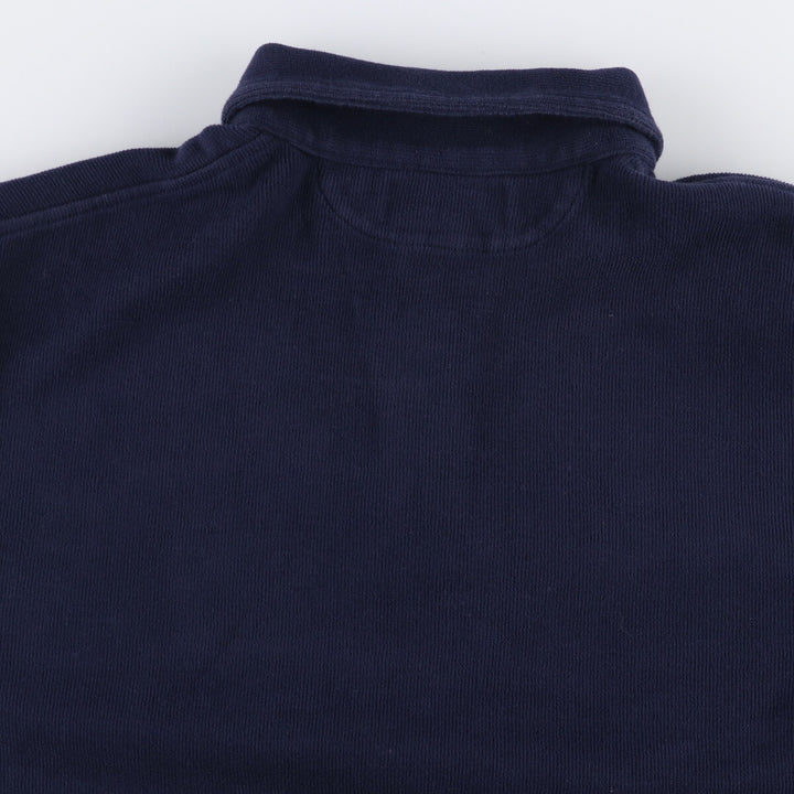 Ralph Lauren POLO by Ralph Lauren One Point Logo Sweatshirt Trainer Men's L size cotton navy blue type Vintage Second Hand