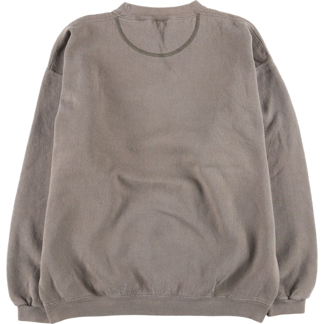 Eddie Bauer logo sweatshirt, Made in USA, Men's size M cotton beige type brown Vintage Second Hand