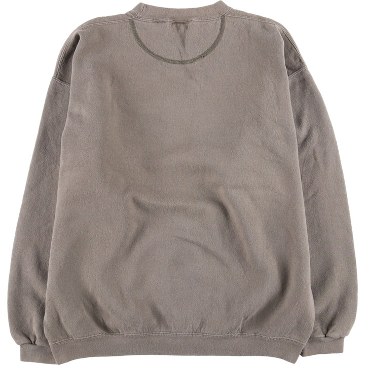 Eddie Bauer logo sweatshirt, Made in USA, Men's size M cotton beige type brown Vintage Second Hand