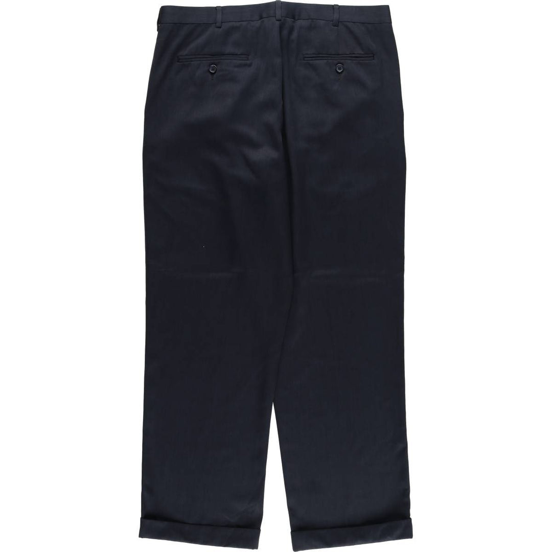 Perry Ellis PERRY ELLIS PORTFOLIO CLASSIC FIT Slacks, Men's, Size W36 polyester navy blue type Vintage Second Hand