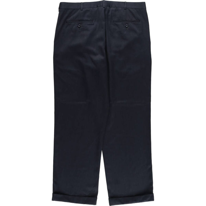 Perry Ellis PERRY ELLIS PORTFOLIO CLASSIC FIT Slacks, Men's, Size W36 polyester navy blue type Vintage Second Hand