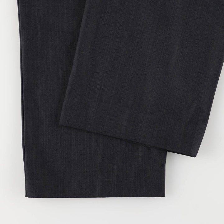Bawangche Check Pattern Two-Pleated Slacks Pants Men's Size W33 unclear black type Vintage Second Hand