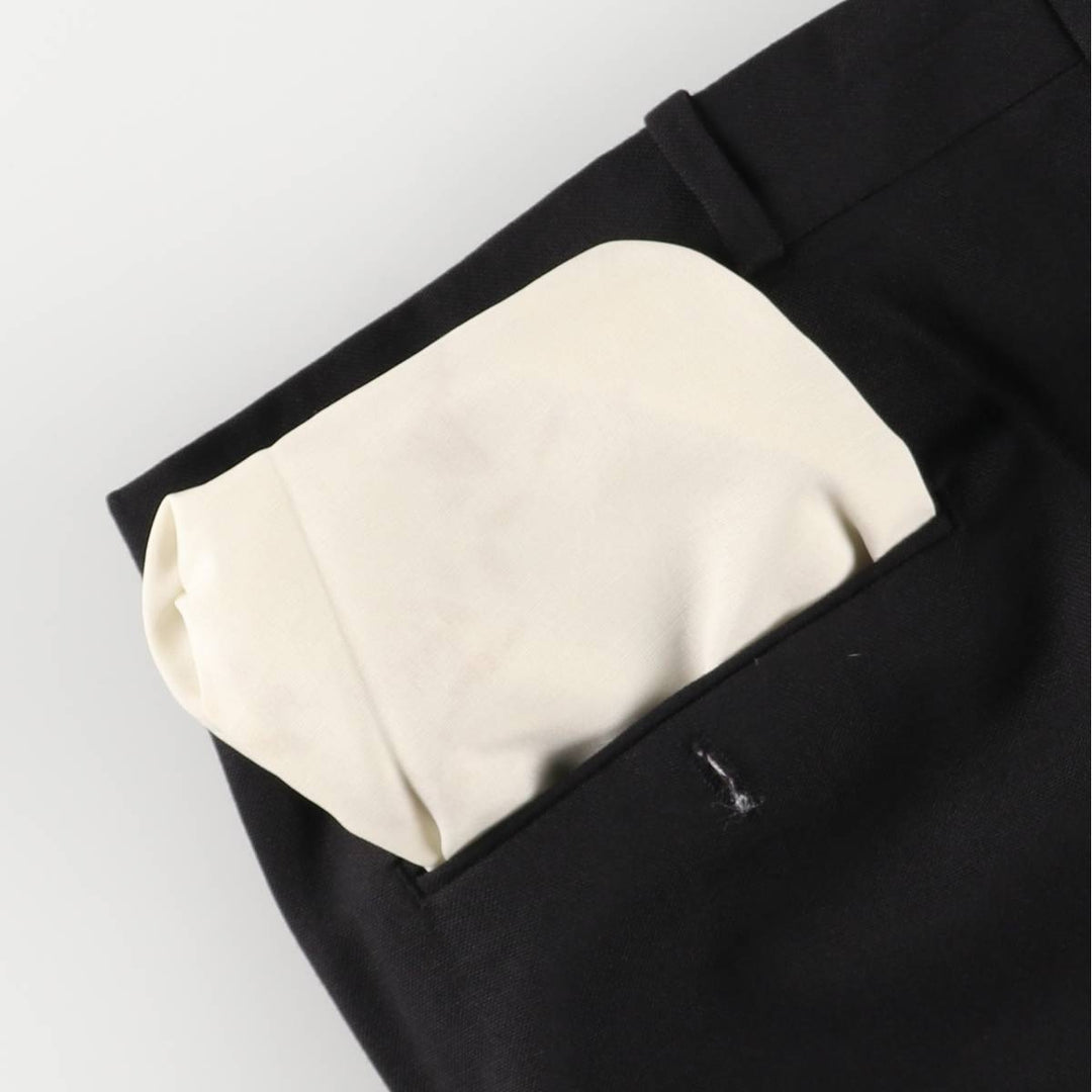 MOORES Men's Slacks, Made in Canada, Size W35 polyester navy blue type Vintage Second Hand