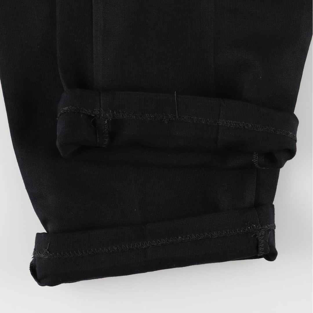 Vintage 90'S UNTIED Three-pleat Slacks, Men's Size W32 polyester black type Vintage Second Hand