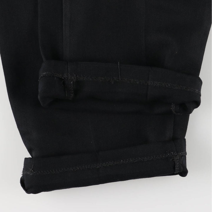 Vintage 90'S UNTIED Three-pleat Slacks, Men's Size W32 polyester black type Vintage Second Hand