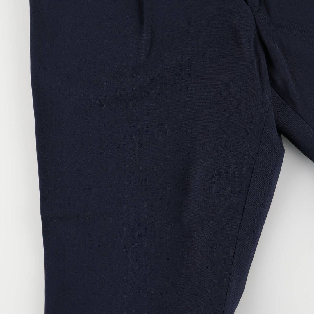 AUSTIN MANOR Two-pleat Slacks, Men's Size W31 unclear navy blue type Vintage Second Hand