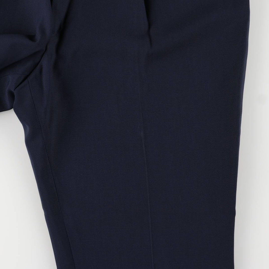 AUSTIN MANOR Two-pleat Slacks, Men's Size W31 unclear navy blue type Vintage Second Hand