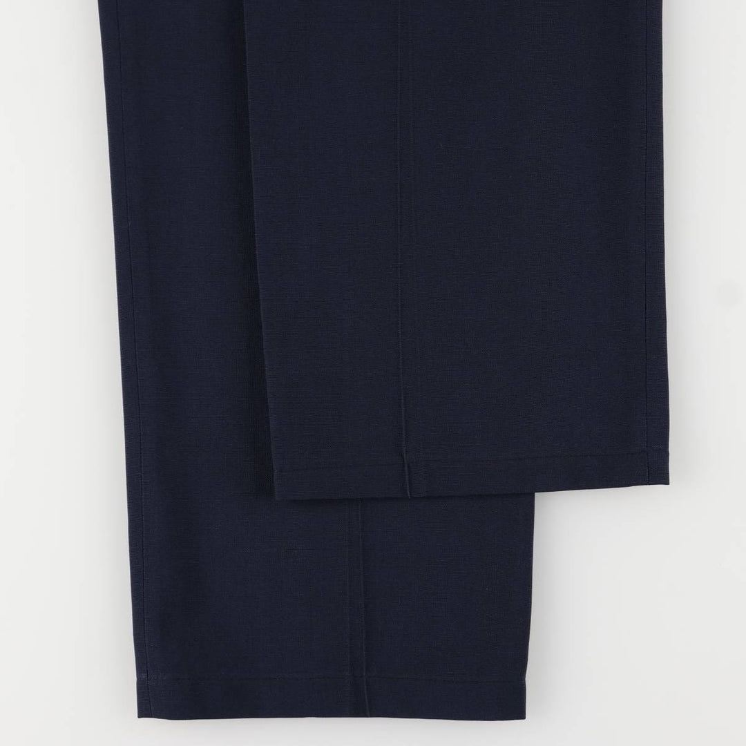 AUSTIN MANOR Two-pleat Slacks, Men's Size W31 unclear navy blue type Vintage Second Hand