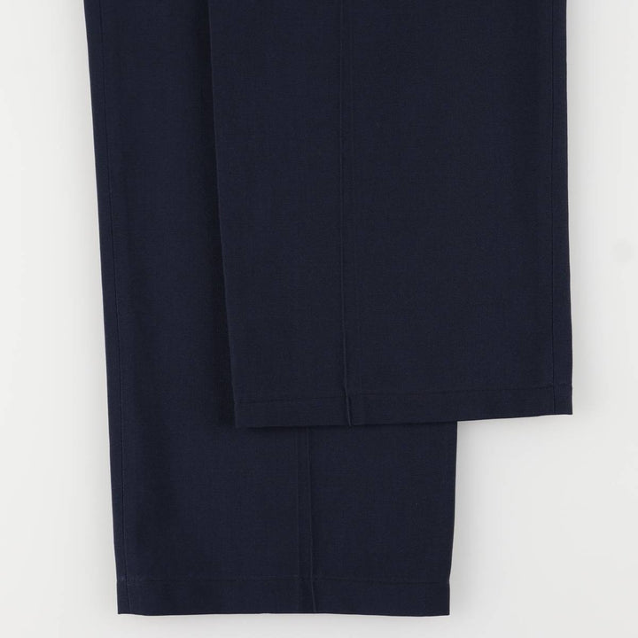 AUSTIN MANOR Two-pleat Slacks, Men's Size W31 unclear navy blue type Vintage Second Hand