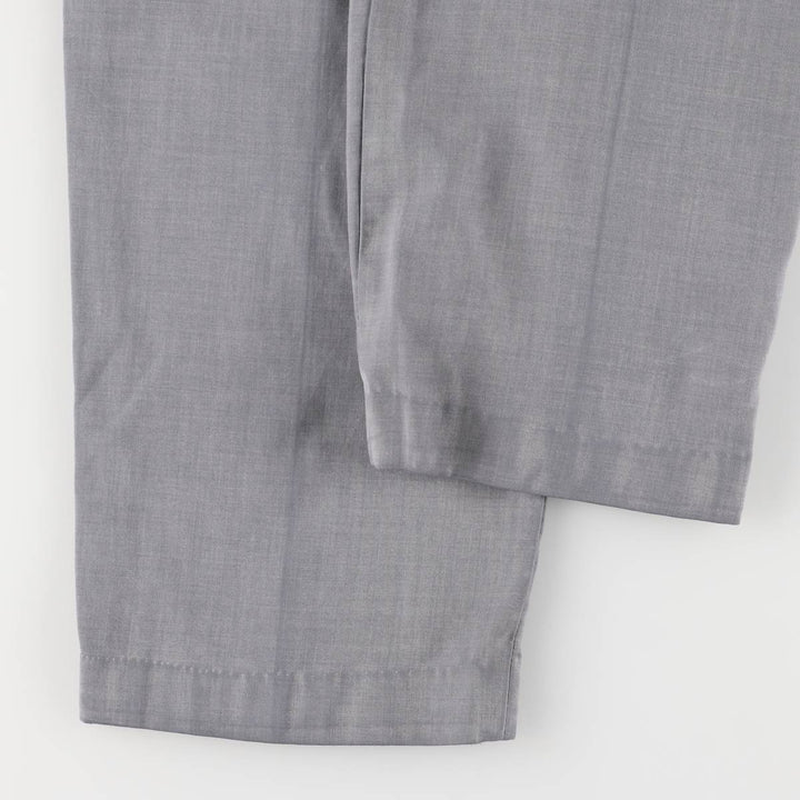 Giorgio Ferraro GIORGIO FERRARO Two-pleat Slacks Men's W33 polyester gray type Vintage Second Hand