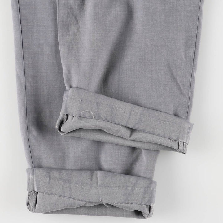 Giorgio Ferraro GIORGIO FERRARO Two-pleat Slacks Men's W33 polyester gray type Vintage Second Hand