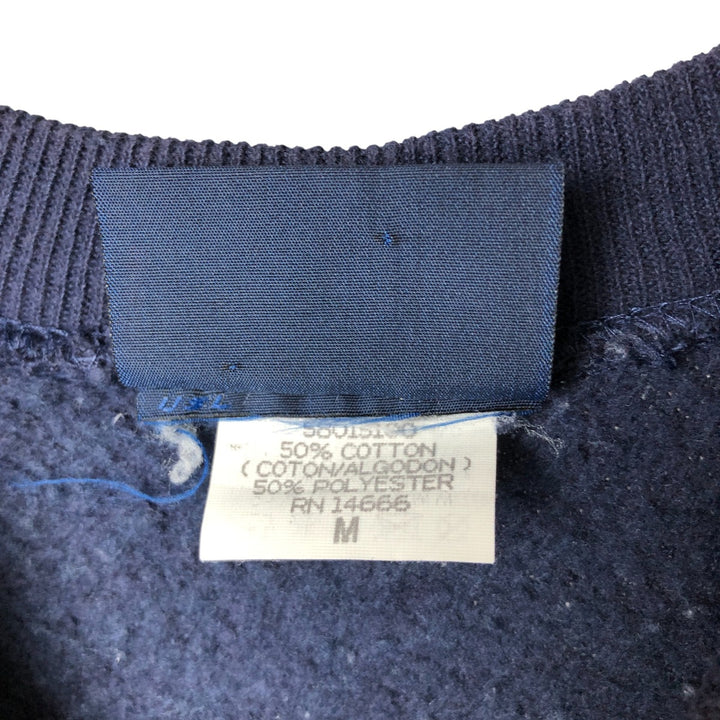 Coleman Outdoors Sweatshirt, Made in USA, Men's Size Medium cotton navy blue type Vintage Second Hand