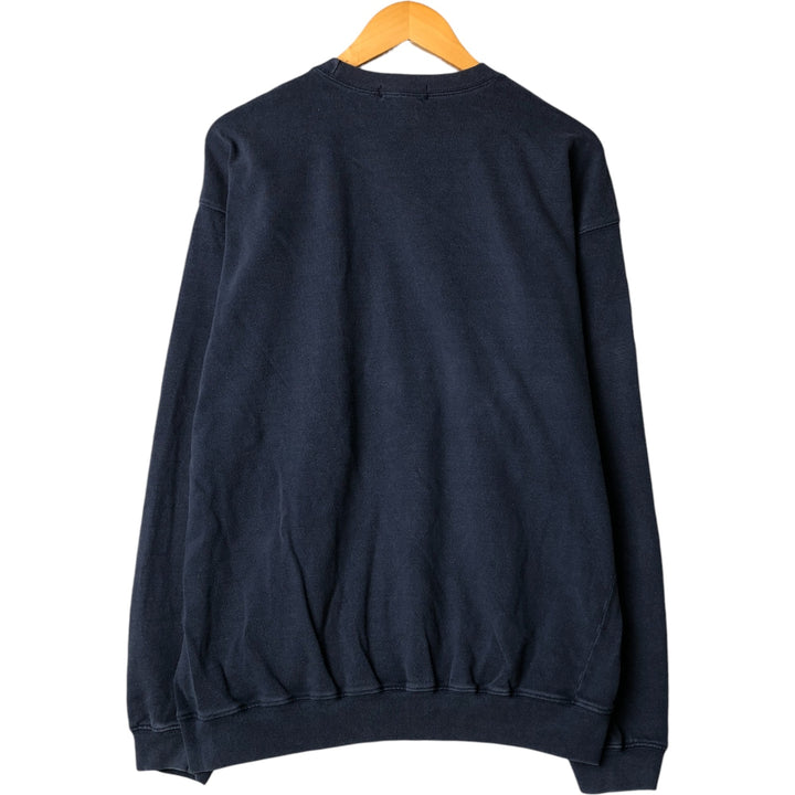 NAUTICA One-Point Logo Sweatshirt, Men's XL cotton navy blue type Vintage Second Hand