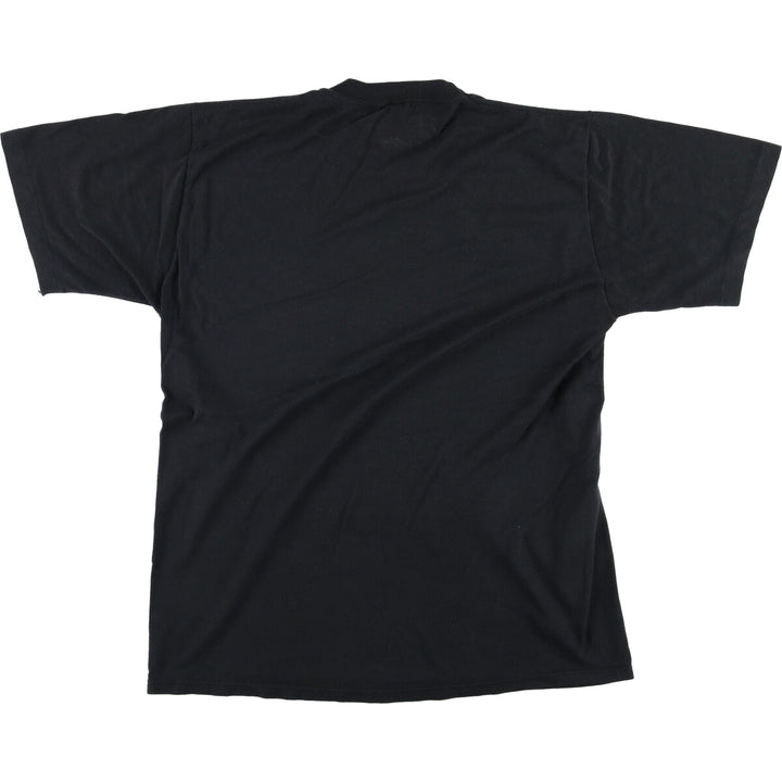 Vintage 80s-90'S Jerzees Printed T-Shirt, Made in USA, Men's XL cotton black type Vintage Second Hand
