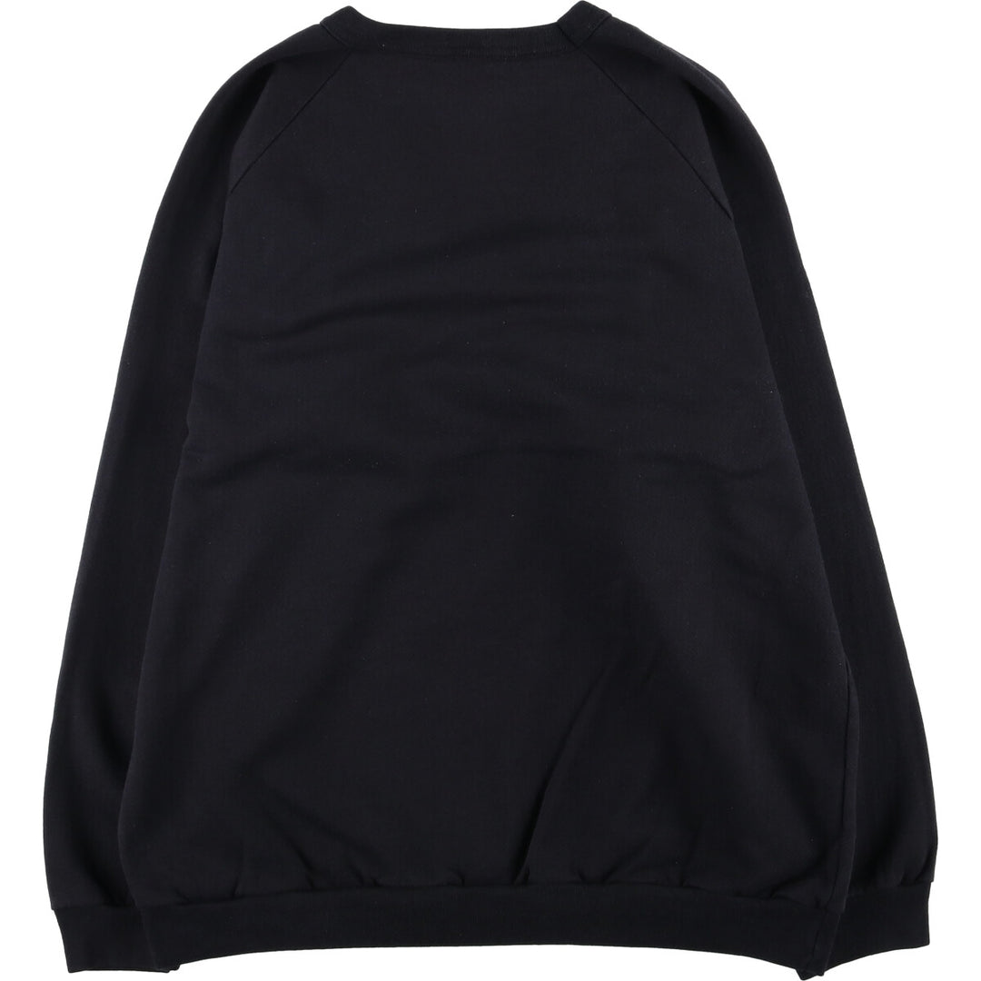 ALORE Printed Sweatshirt, Made in USA, Men's Size XL cotton black type Vintage Second Hand