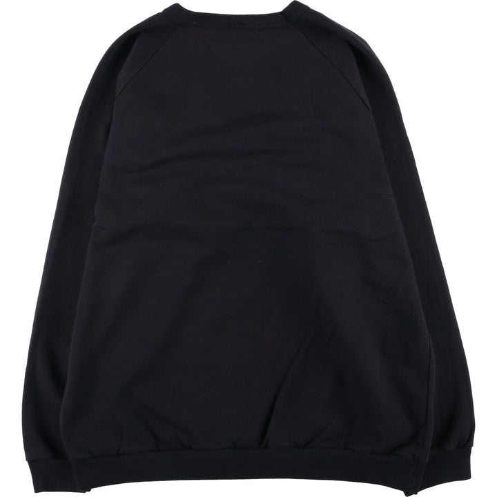 ALORE Printed Sweatshirt, Made in USA, Men's Size XL cotton black type Vintage Second Hand