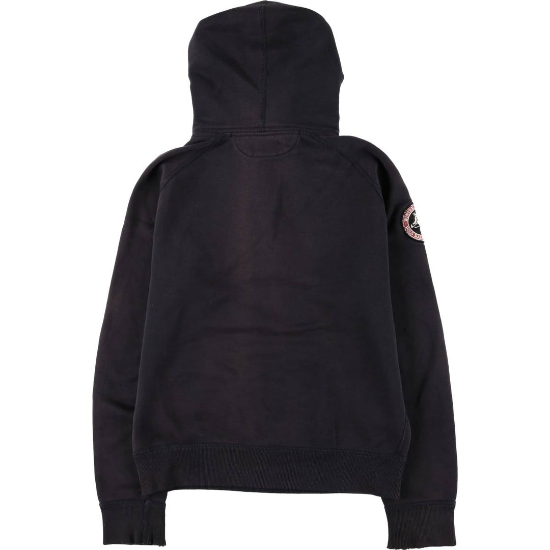Ralph Lauren POLO by Ralph Lauren half-button sweatshirt pullover hoodie, men's size M cotton navy blue type Vintage Second Hand