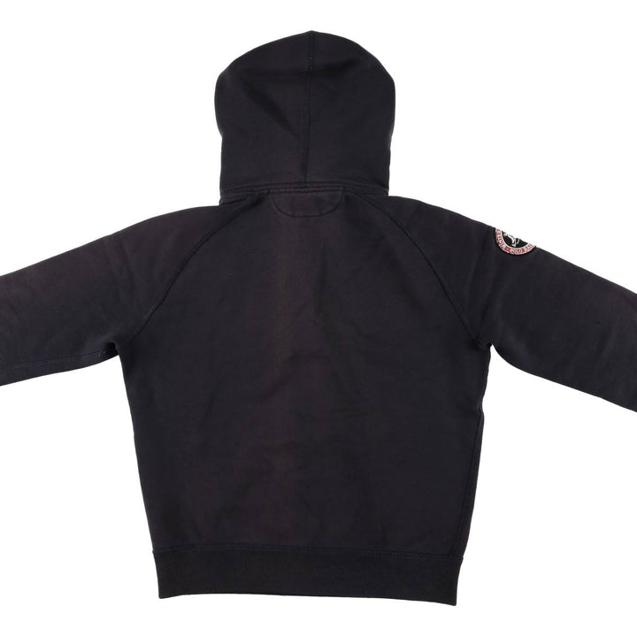 Ralph Lauren POLO by Ralph Lauren half-button sweatshirt pullover hoodie, men's size M cotton navy blue type Vintage Second Hand