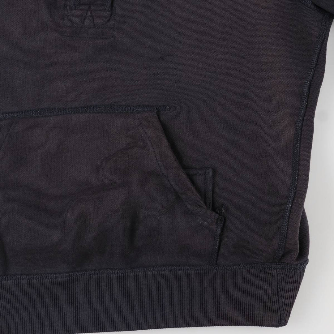 Ralph Lauren POLO by Ralph Lauren half-button sweatshirt pullover hoodie, men's size M cotton navy blue type Vintage Second Hand