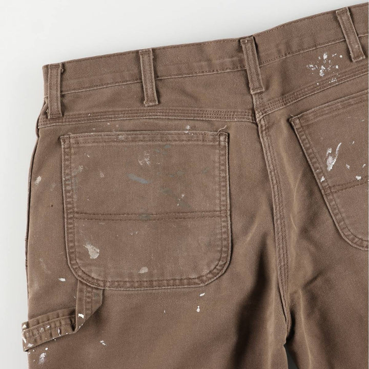 Dickies FLEX REGULER Painted Duck Painter Shorts, Men's, Size W36 cotton brown type Vintage Second Hand