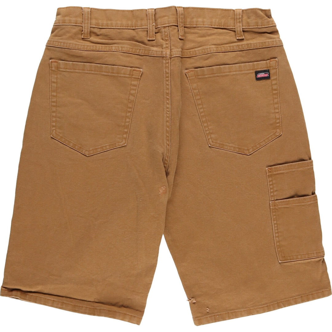 Dickies Duck Fabric Work Shorts, Half Pants, Men's, W34 equivalent cotton beige type brown Vintage Second Hand