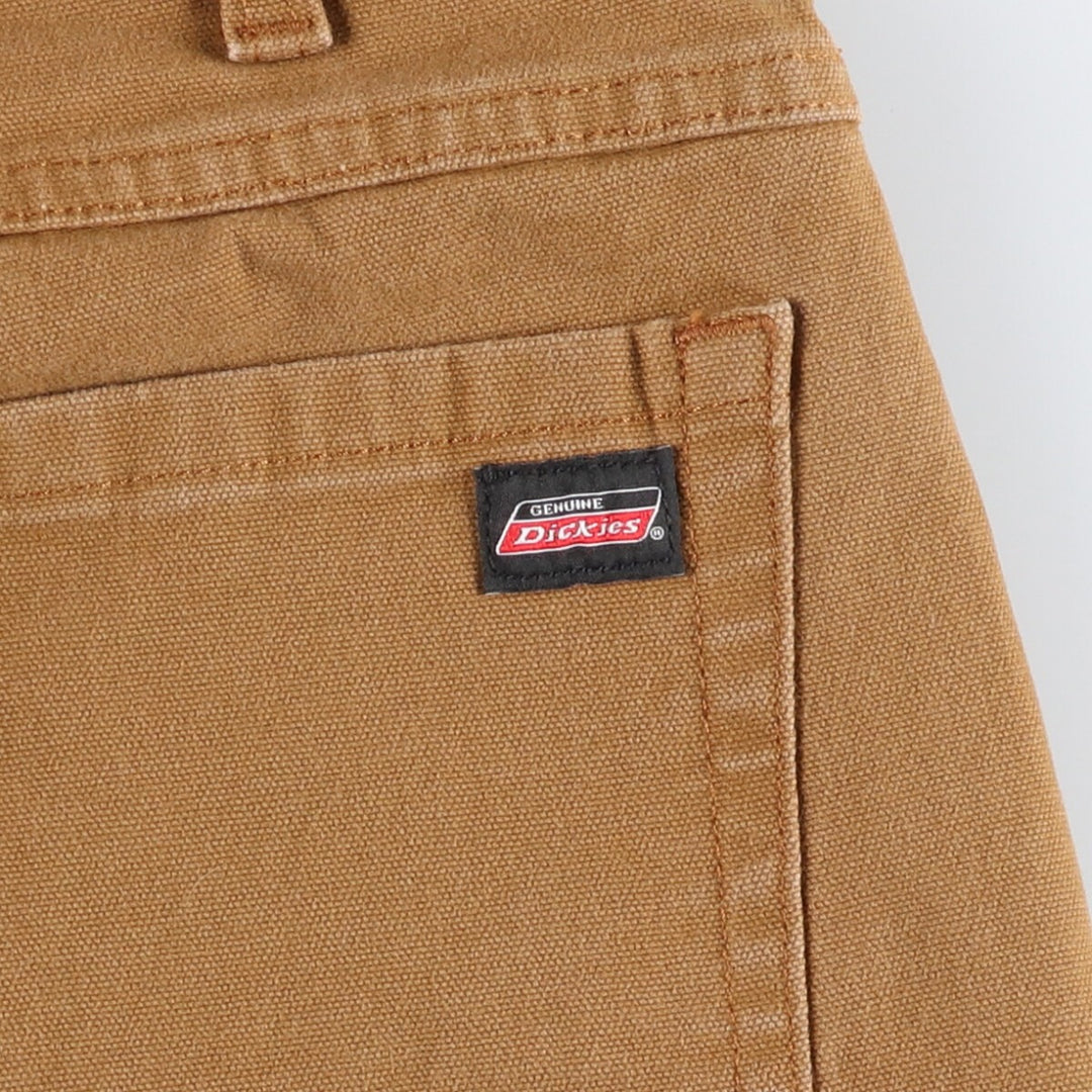 Dickies Duck Fabric Work Shorts, Half Pants, Men's, W34 equivalent cotton beige type brown Vintage Second Hand