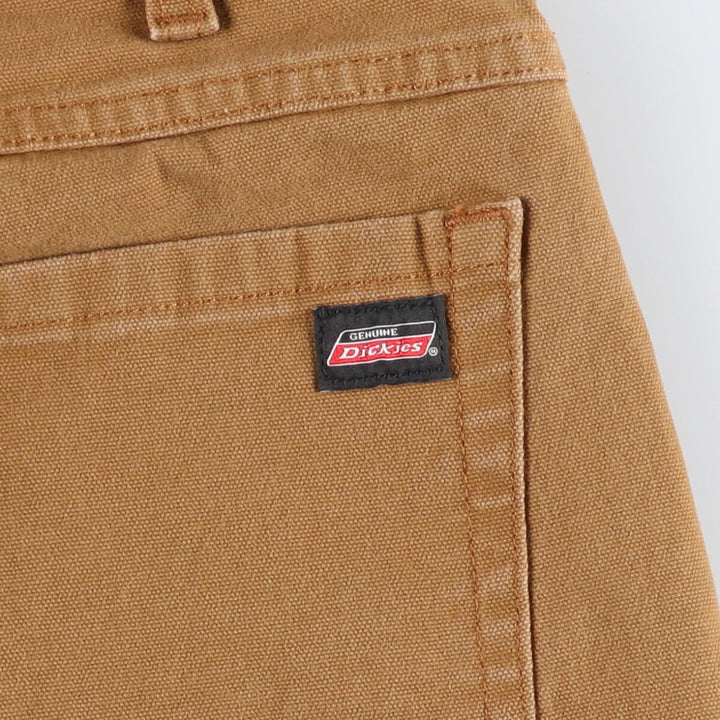 Dickies Duck Fabric Work Shorts, Half Pants, Men's, W34 equivalent cotton beige type brown Vintage Second Hand