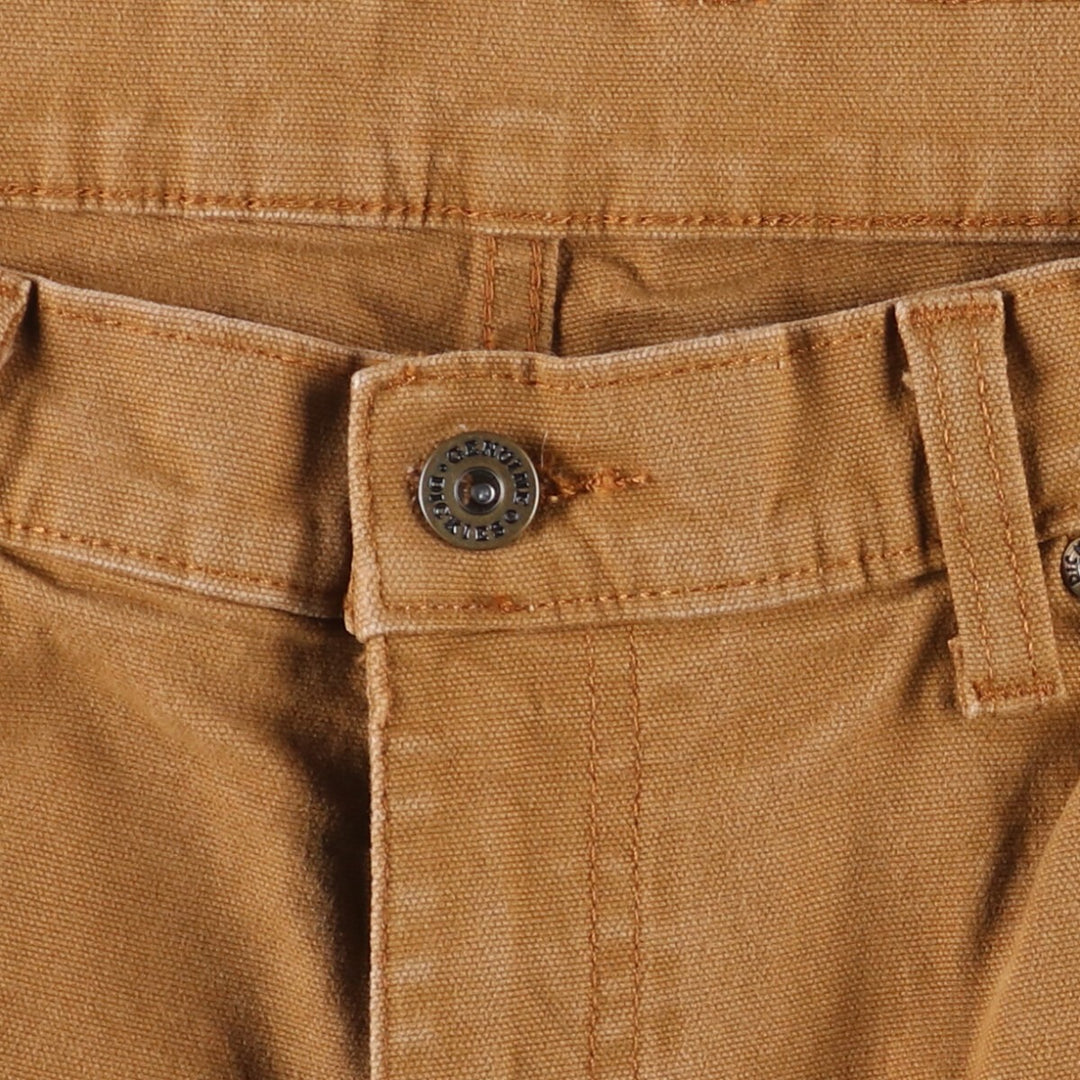 Dickies Duck Fabric Work Shorts, Half Pants, Men's, W34 equivalent cotton beige type brown Vintage Second Hand