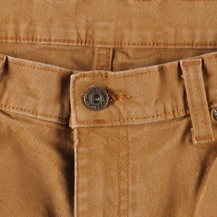Dickies Duck Fabric Work Shorts, Half Pants, Men's, W34 equivalent cotton beige type brown Vintage Second Hand